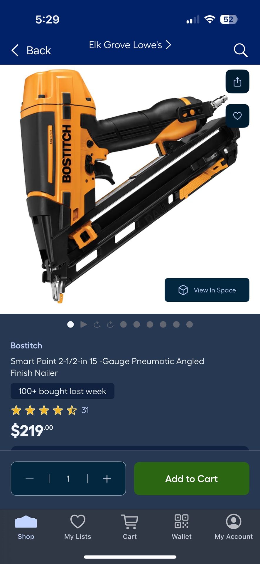 Bostitch Finish Nailer