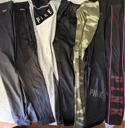 Leggings pink size s/p  7 piezas poco uso