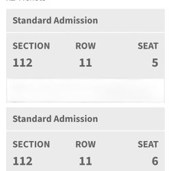 Romeo santos Concert Tickets 2 First Row Section 112 