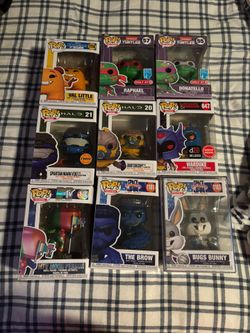Group Of 9 Funko Pops All Brand New