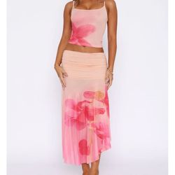 White Fox Skirt Set