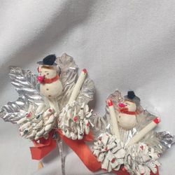 4  Vintage Christmas Ornaments