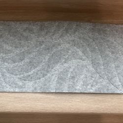 self adhesive stair treads cover plantain leaf grey 76x20