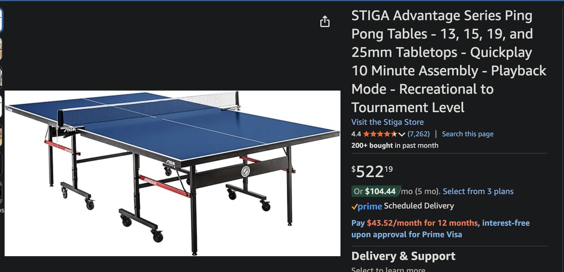 STIGA Advantage Series Ping Pong Tables