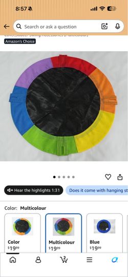 Multicolour Saucer Swing Cover set of 2