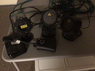 Three Christmas Projector Lights