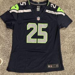 Women Seahawk Jersey 25 Sherman