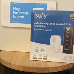 Eufy Security Camera with Chime & Alder 2k Resolution Monitor