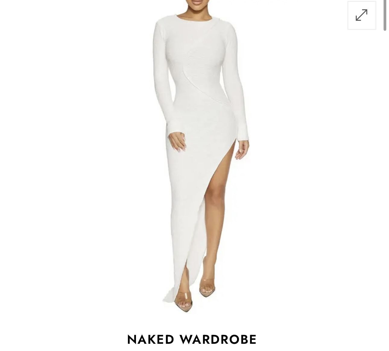 Naked Wardrobe White Dress