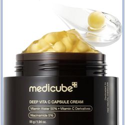 Medicube Capsule Cream with Deep Vitamin C | Liposome Vitamin C Golden Capsule