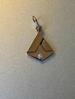 10k cto brand gold and diamond pendent