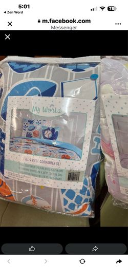 Full size 4 piece comforter set sports New never opened