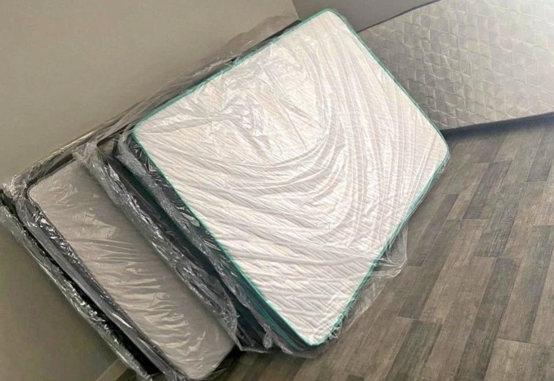 New Full Size Mattress With Box Spring set Colchones Nuevos Matrimoniales