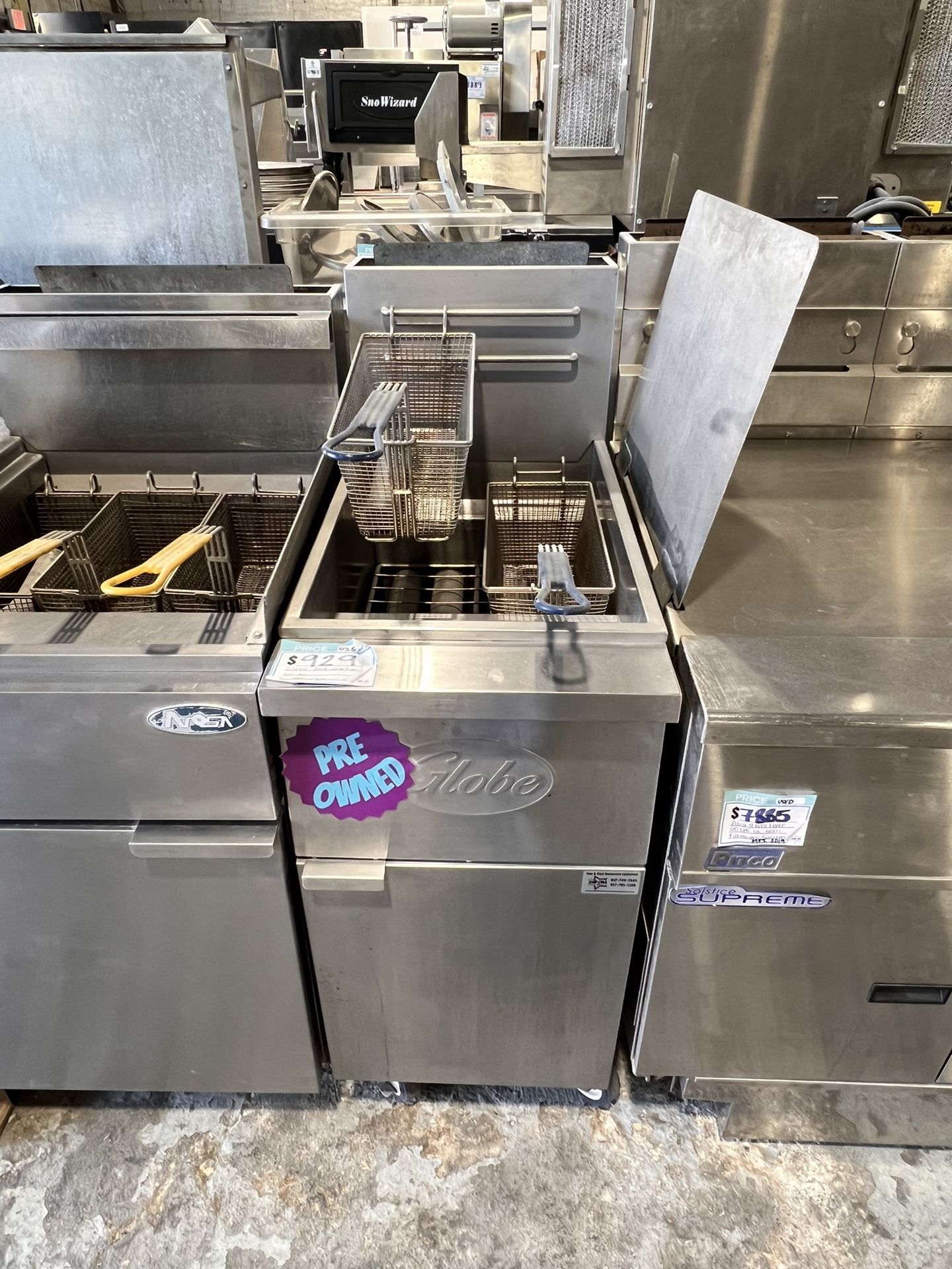 50 Lbs Natural Gas Fryer Used 