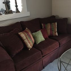 Burgundy Ashley Queen Sleeper Sofa 84” Long