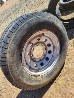 Michelin LTX M/S2 Tire LT225/75R16 Load Range E – With Steel Rim (As-Is)