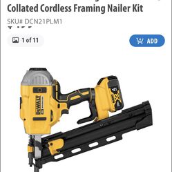 DeWalt Cordless Framing Nailer