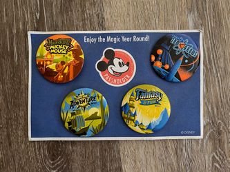 Disneyland Resort AP Days Button Pin Set