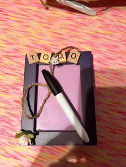 Handmade Scrabble Tile To-Do Dry Erase Board