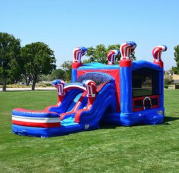 Brand NEW Water Slide & Bounce House Combo W/ Pool & Blower