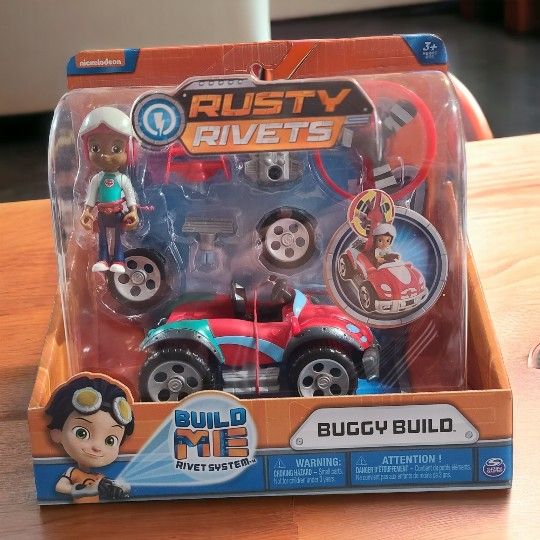 Nickelodeon Rusty Rivets Build Me Buggy Build Vehicle & Figure Set Nick Jr.