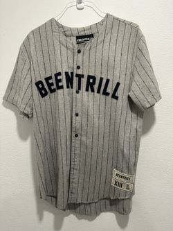 BEENTRILL Pinstripe Baseball Jersey 