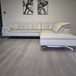 Authentic Saporini (Rossini) "Cloud" Italian Leather Sectional - Free Delivery