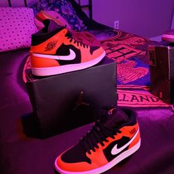 Air Jordan 1 mid & air Jordan retro 3s