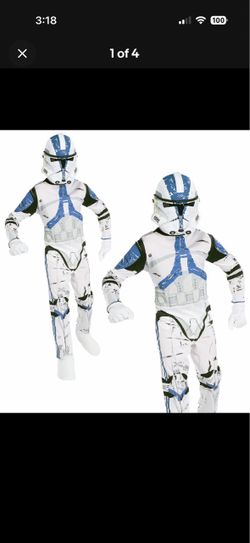 Star Wars Clone Trooper kid costume. rare. Size 4