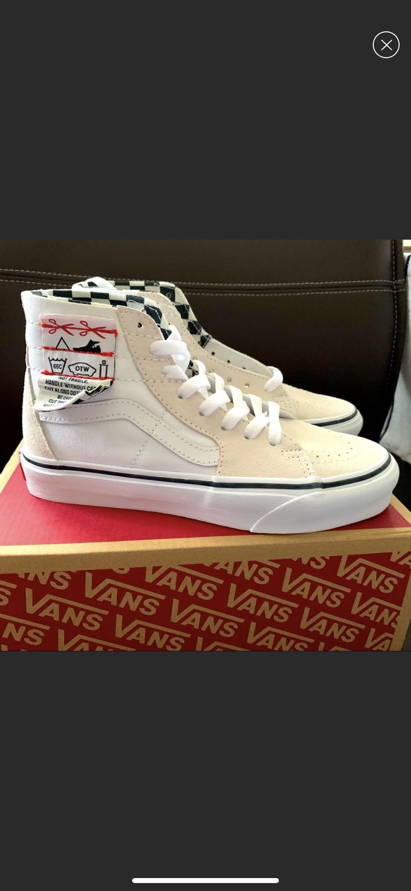 New VANS DIY Sk8-Hi Tapered “DIY - White” women size 6