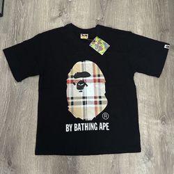 Black Burberry Bape T shirt 