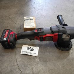 Mac Tools polisher 5" 20v "pulidora "Pulidora orbital inalámbrica 20V (Dual Action) — como nueva