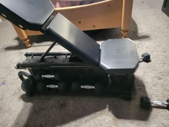 Work out bench with weights