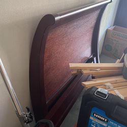 Full Wooden Bed And Dresser