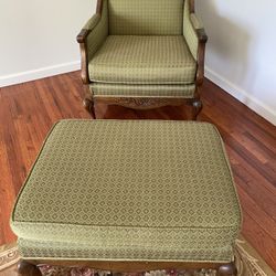 Comfortable chair and ottoman