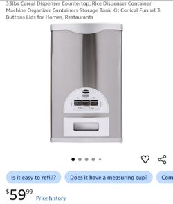 Rice bin LIKE NEW