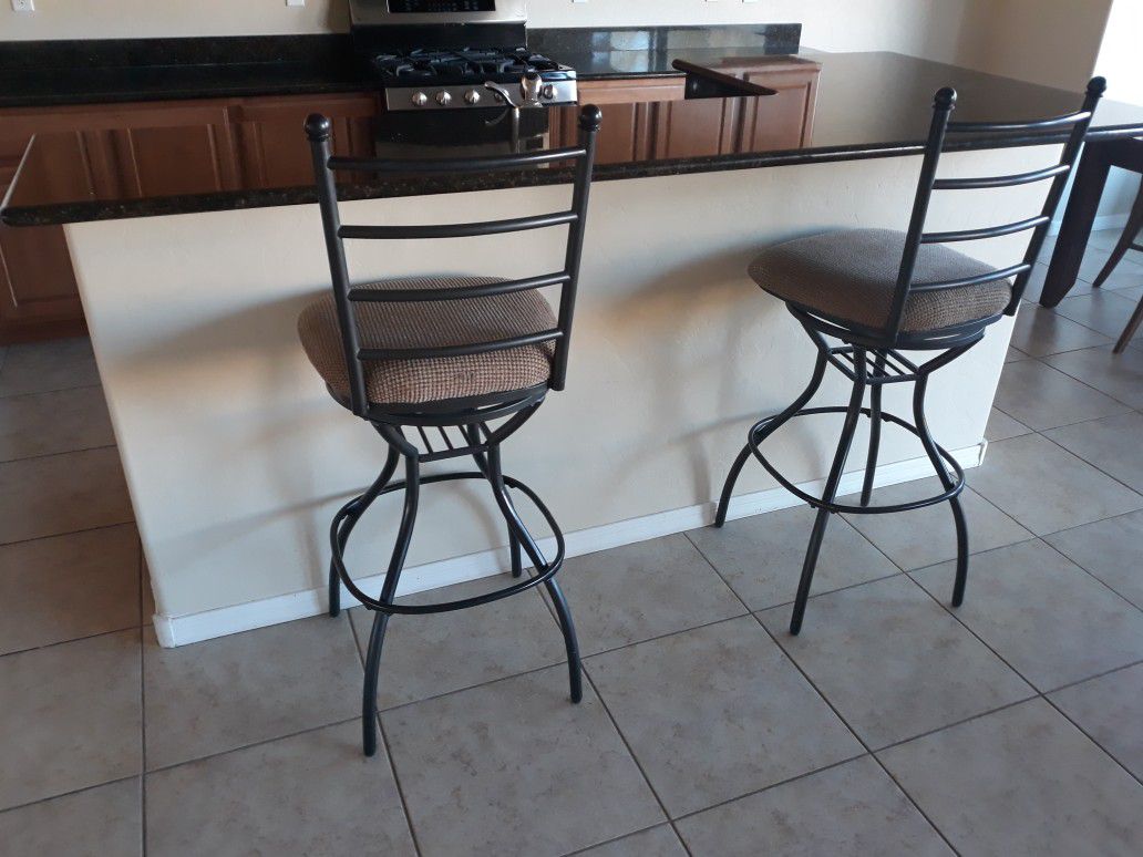 Ashley furniture bar stools (2)