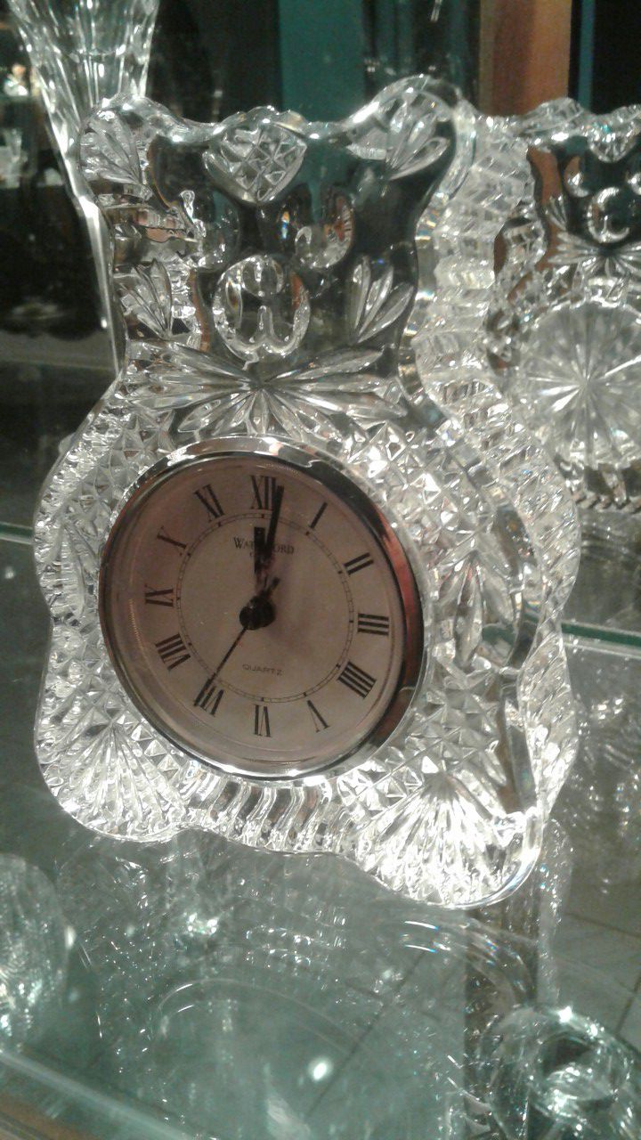 Waterford Teddy crystal clock