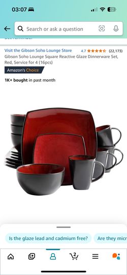 Gibson Dinnerware Set