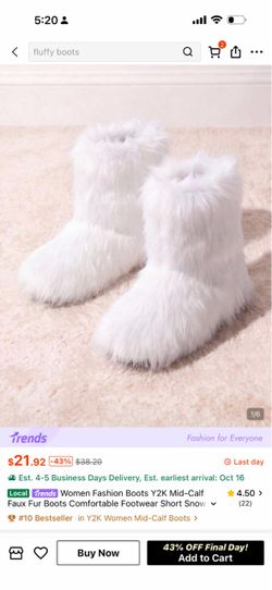 Fluffy boots