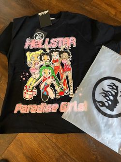Hellstar Paradise Girls Black Graphic T-Shirt
