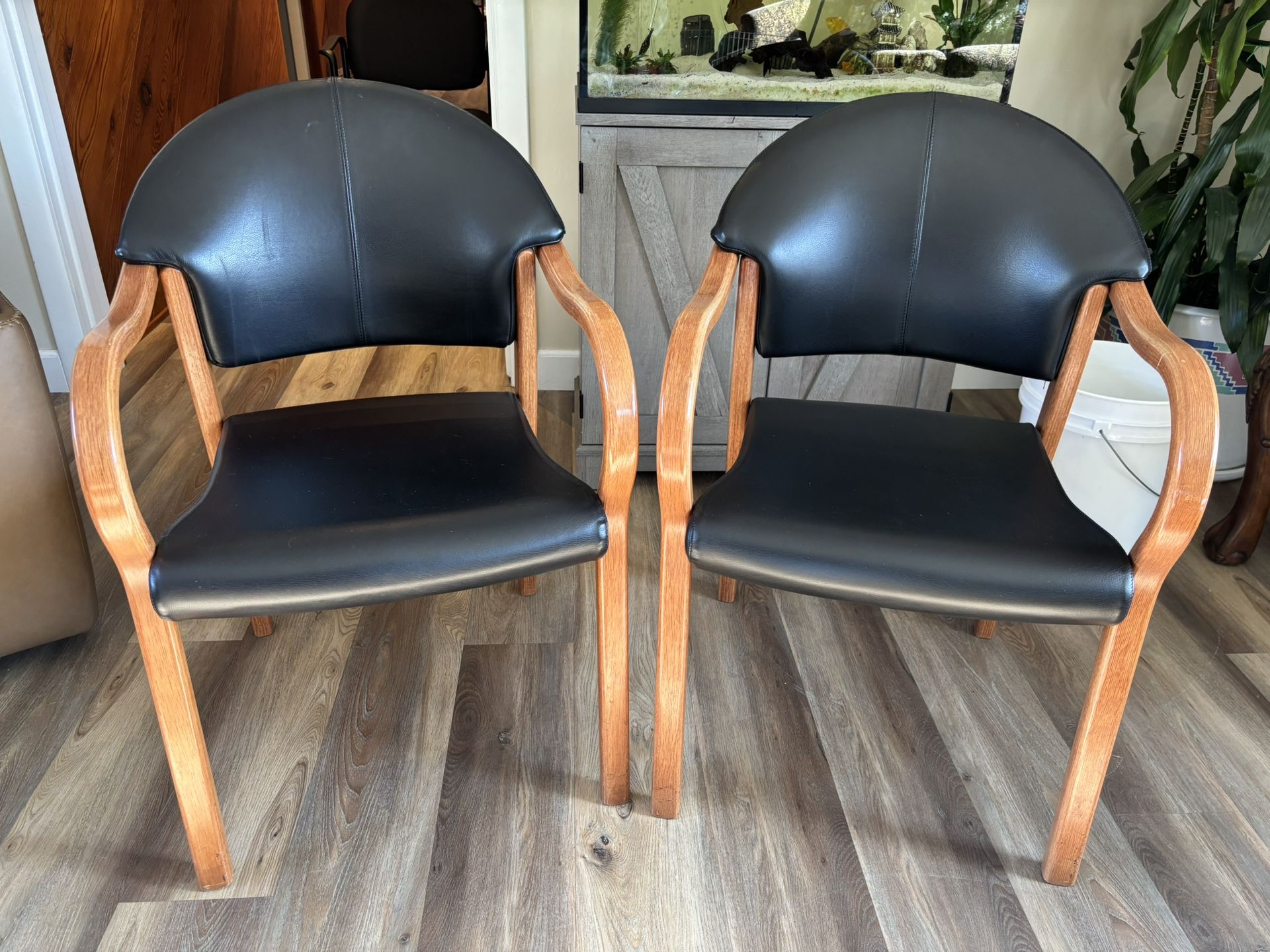 Leather office side Chairs