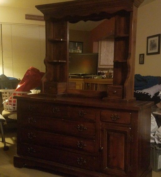 Dresser with hutch and antique desk - BEST OFFER