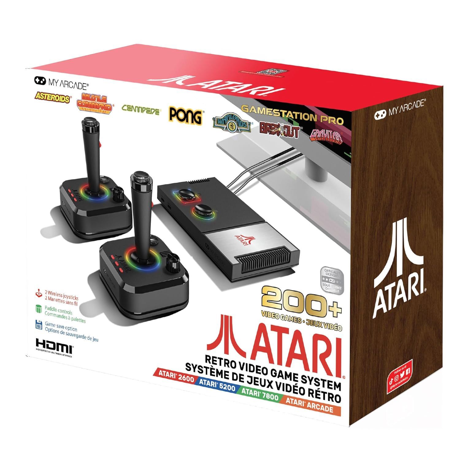 MODDED My Arcade Atari Game Station Pro Retro Video Game Console System w/32GB SD Card