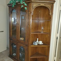 Wooden China Cabinet.