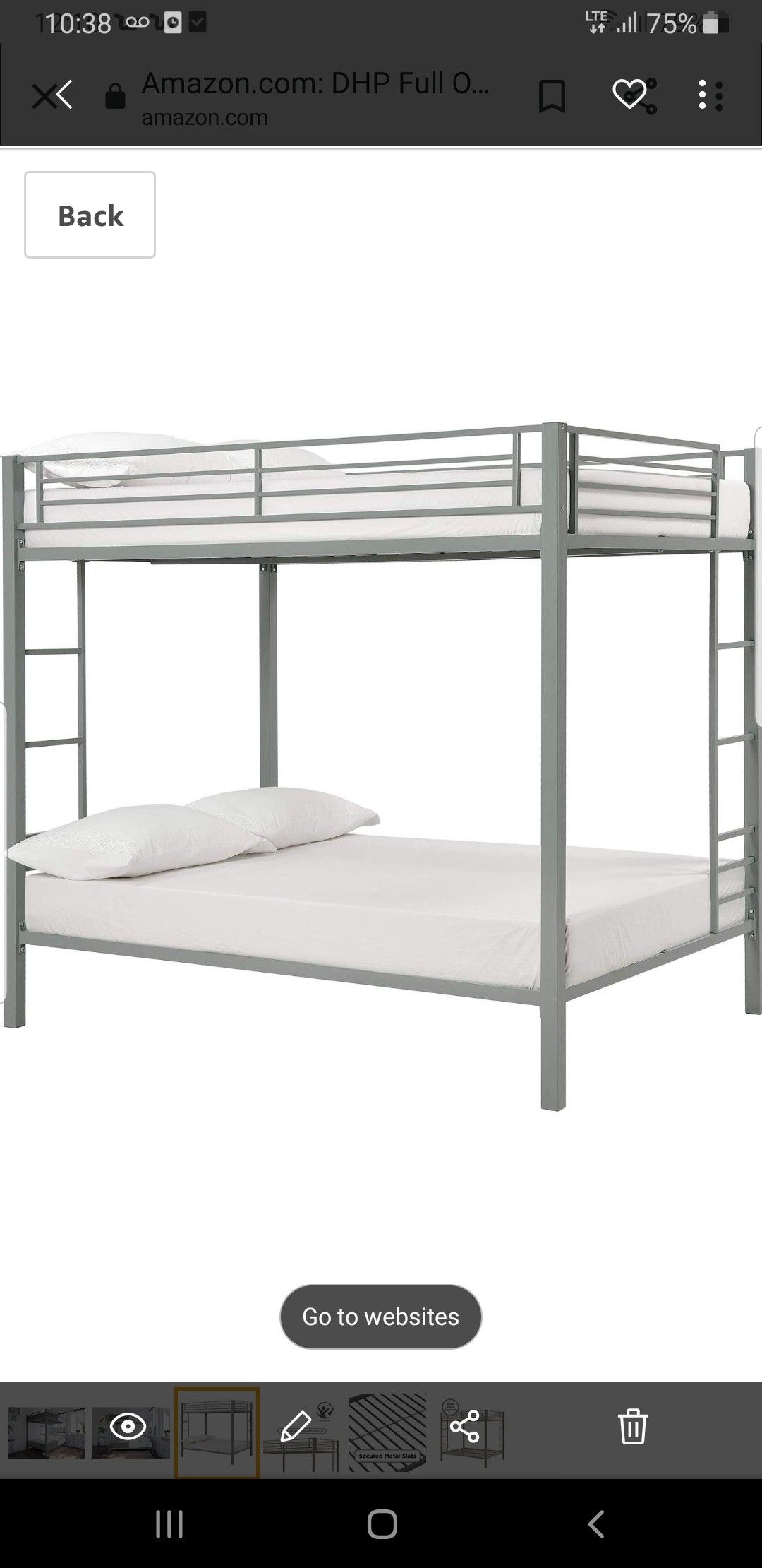 Metal bunk beds