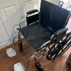 Wheelchair Wide Seat With Feet Rests Wheel Chair