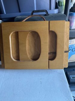 Wooden Art Portfolio Case with Handle
