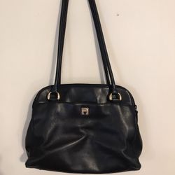 Etienne Aigner Genuine Leather Black Purse