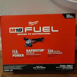 Grinder Milwaukee Fuel Brand New 